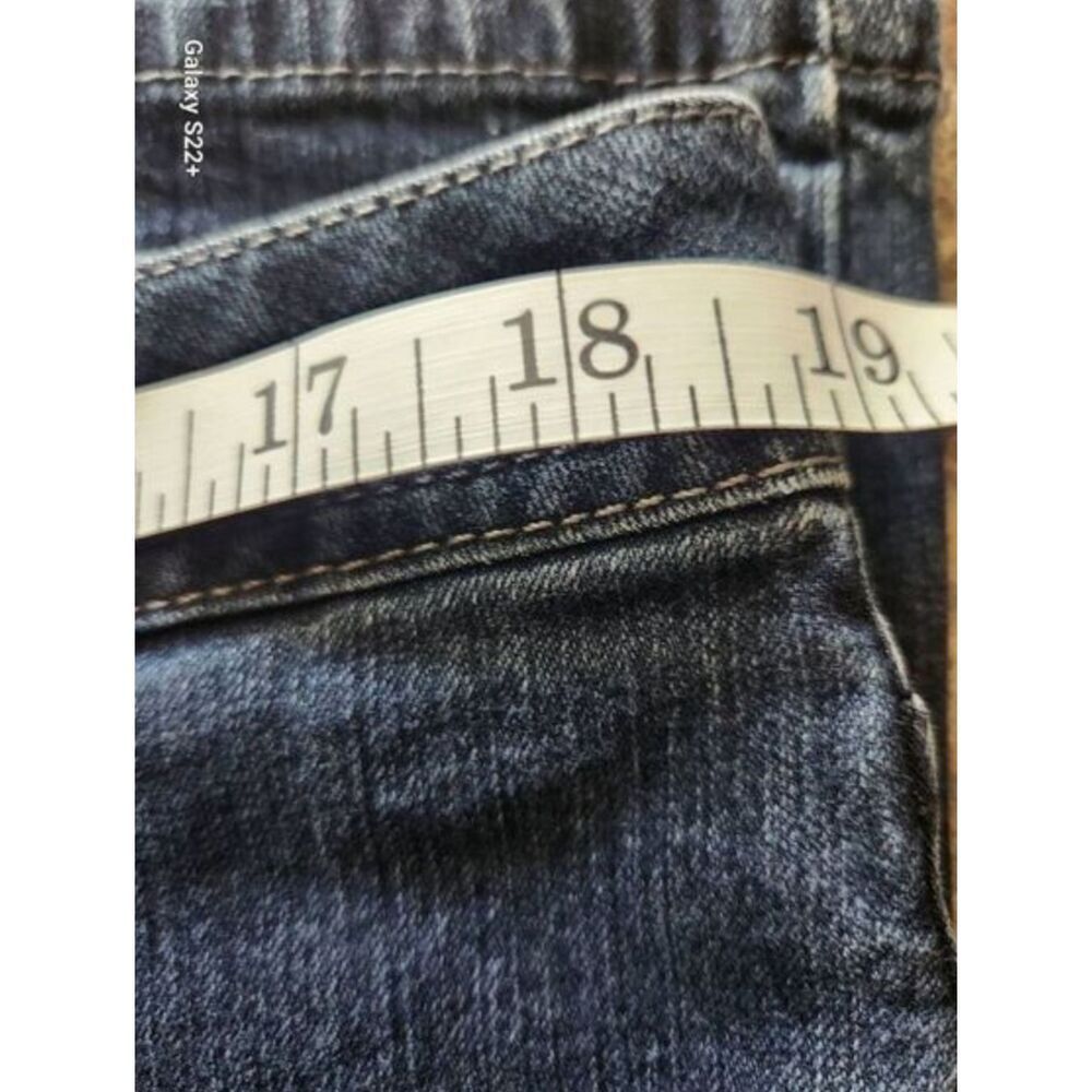 15 Faded Glory Stretch Bootcut petite Women's Blue Jeans-Pocket Stitch Detail - Picture 7 of 7